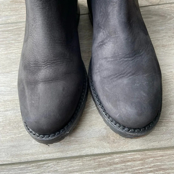 FRYE Natalie Double Zip Italian Nubuck Leather Bootie - Picture 4 of 15